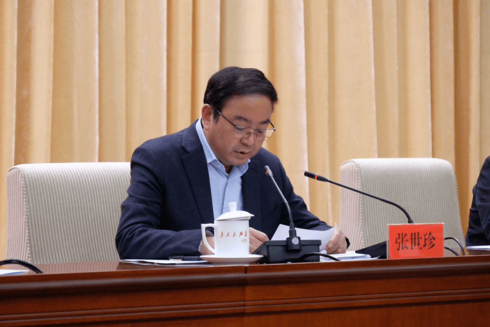 甘肃省副省长张世珍在会议上讲话