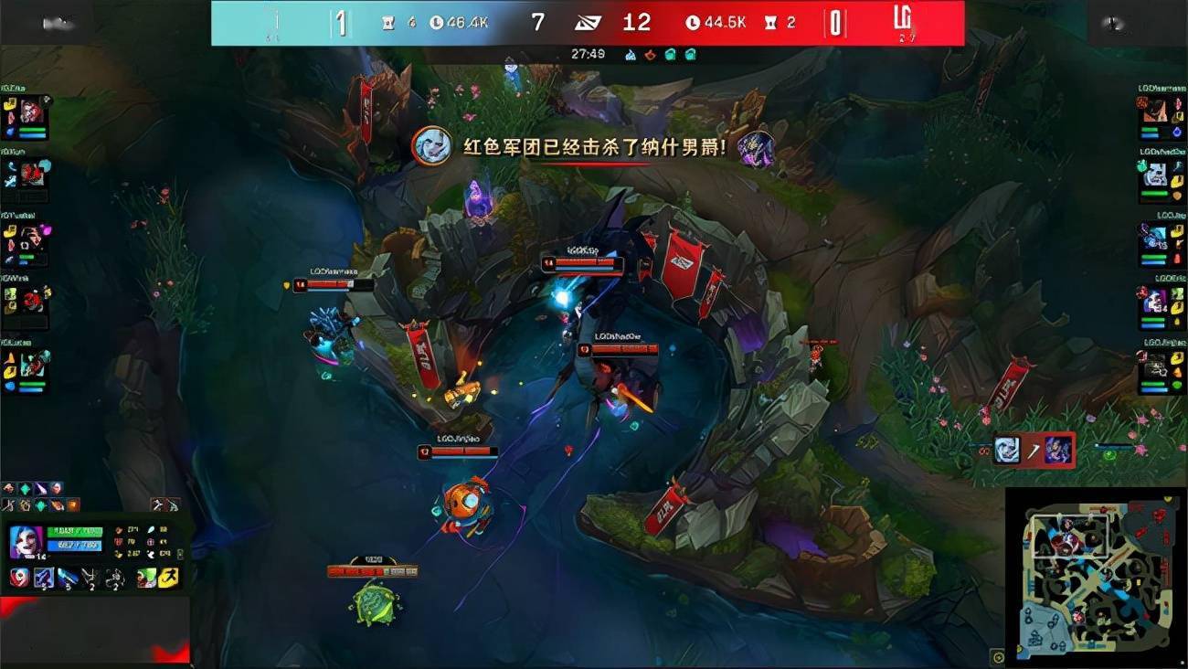 瑞兹|LOL-LPL：shad0w盲僧猛龙摆尾击飞三人，LGD让一追二2-1逆袭iG