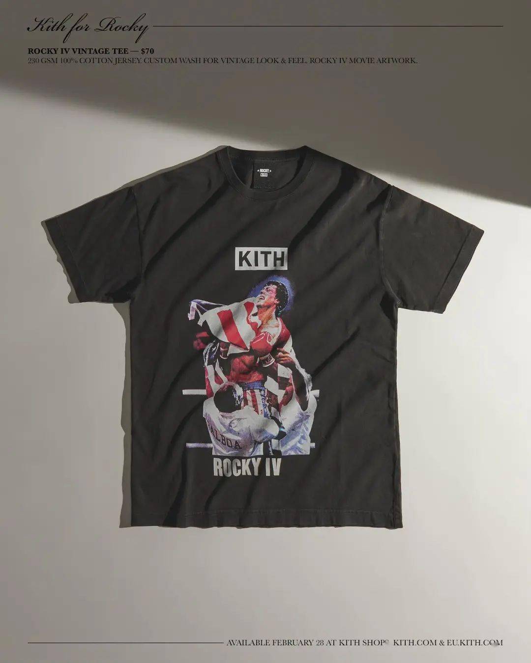 系列史泰龙翻身之作，KITH 联名拳击电影《Rocky》