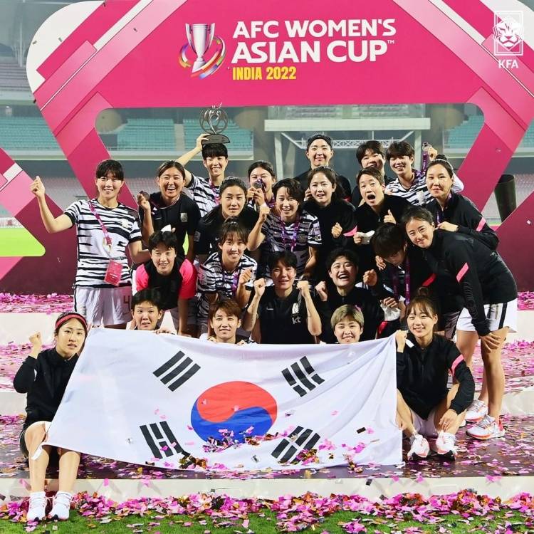 亚洲杯|女足亚洲杯获得亚军，韩足协奖励韩国女足4.6亿韩元奖金