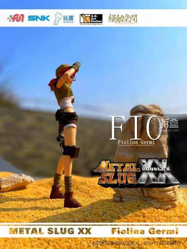 正版AK工作室 合金弹头XX FIO菲欧 街机游戏1/6可动人偶手办