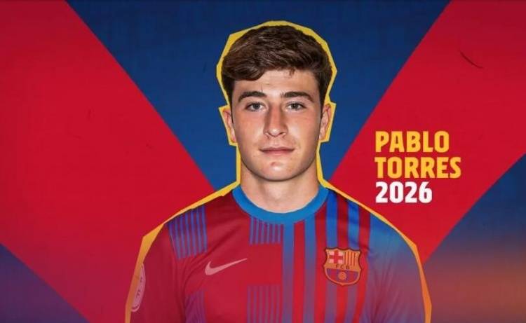 桑坦德竞技|官方：巴萨签下西班牙U19小将托雷，转会费最多2000万欧