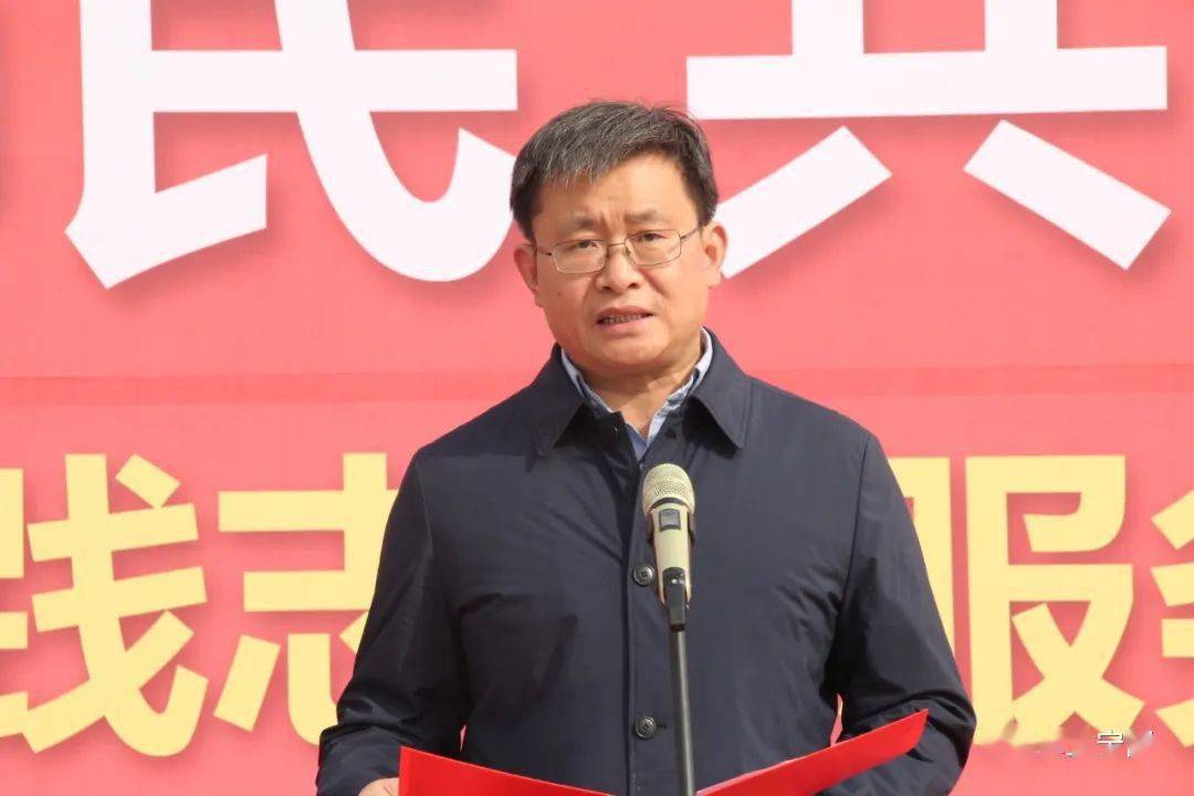 县委常委,宣传部部长许军出席仪式并讲话.