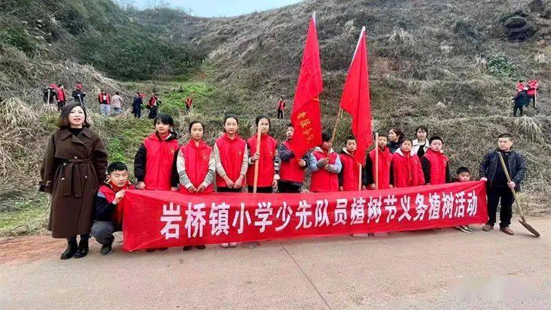 岩桥镇:小手拉大手 植树护绿齐动手_芷江_环保_发展