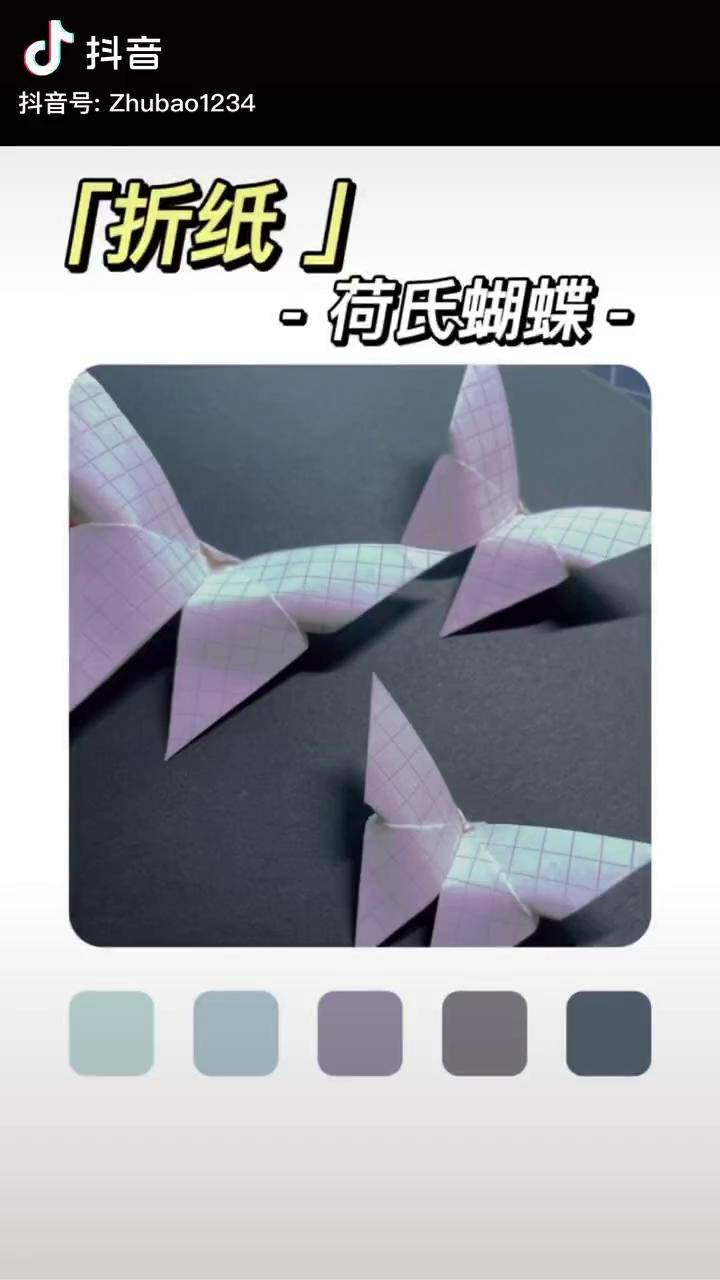 荷氏蝴蝶折纸图片