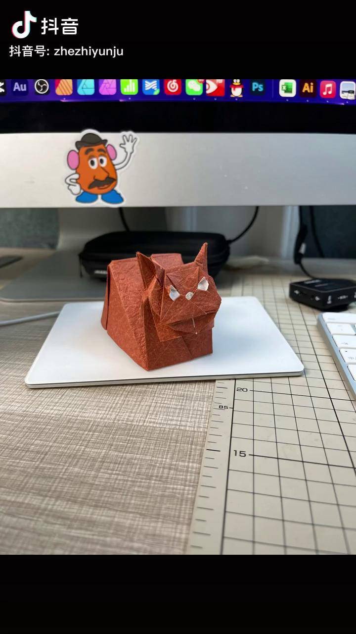 柏村卓朗的方盒猫咪折纸