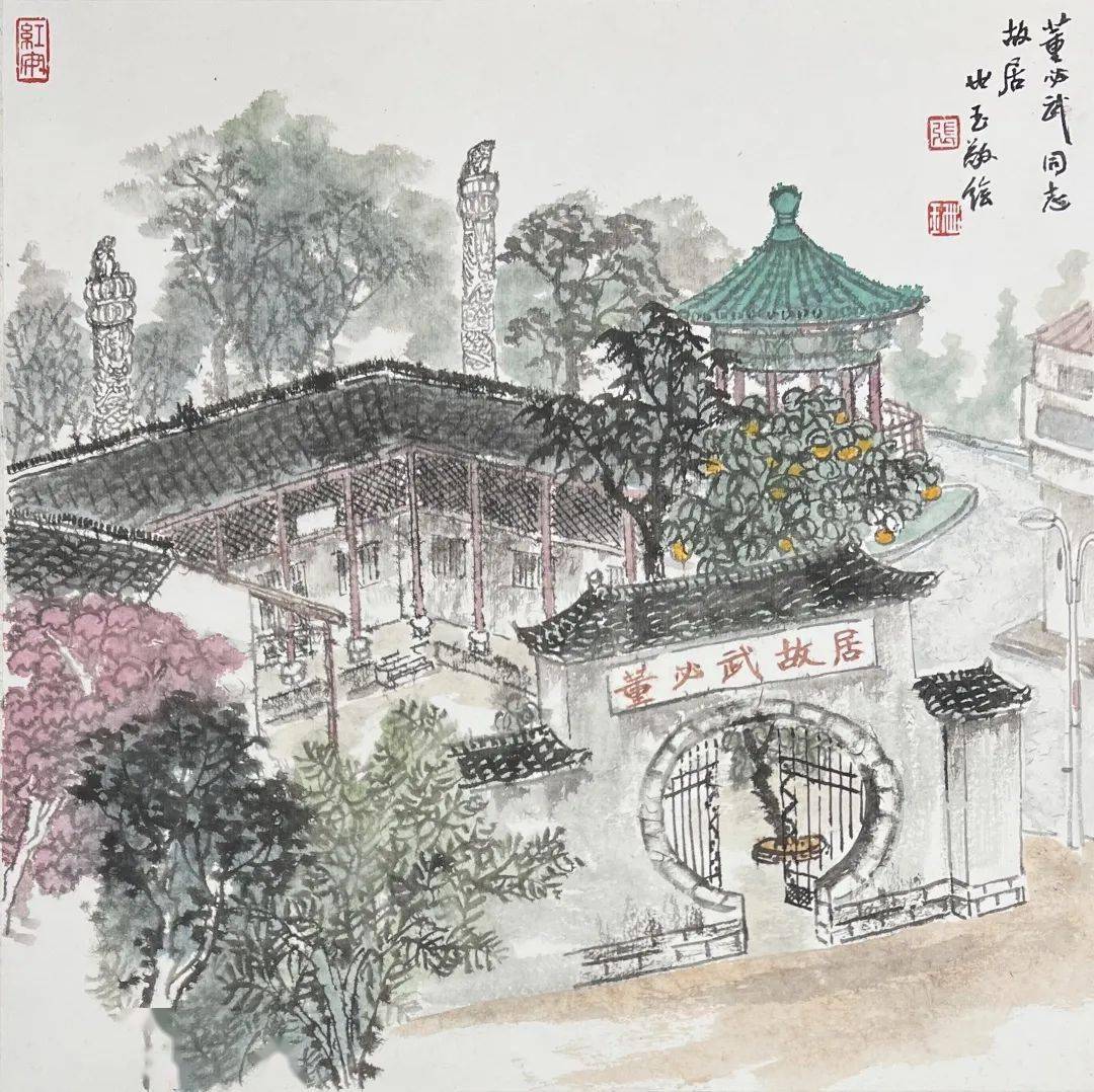 泼墨红安20年 签约画家的坚守