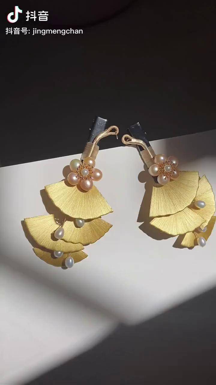 自己画的银杏叶大小都不一样蕉窗夜雨手作缠花图纸学习的缠法簪娘日常