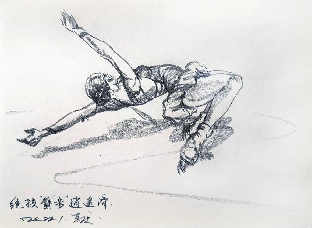 北京冬奥会黑白素描图片