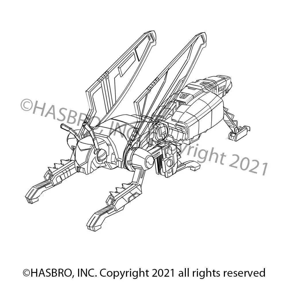 变形金刚传世系列d级反冲概念稿_玩具_形态_昆虫