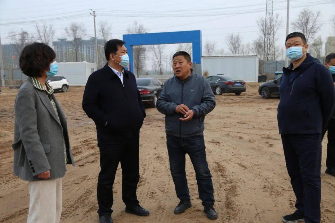 市重点办到新河调研省市重点项目建设工作县委书记韩非与调研组一行