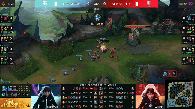 Uzi|LOL-LPL：Uzi拿到复出后首胜，BLG 2-1惊险翻盘UP保留季后赛希望