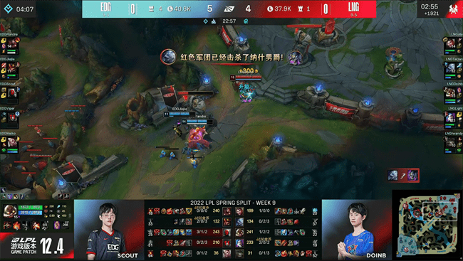 向中路|LOL-LPL：Light泽丽灿丽花火天秀收割，LNG团战为王2-0战胜EDG