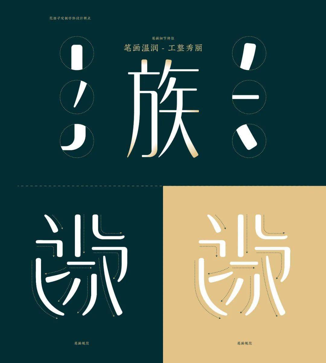 花西子体-品牌定制字体(刘兵克工作室作品)_字库_本款_创作