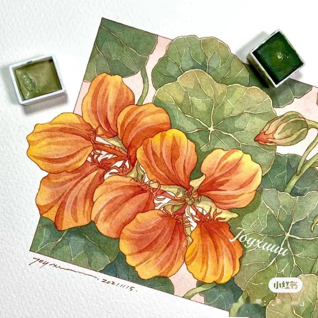 58张水彩线描装饰画冷暖搭配疏密有度色彩大饱眼福超赞