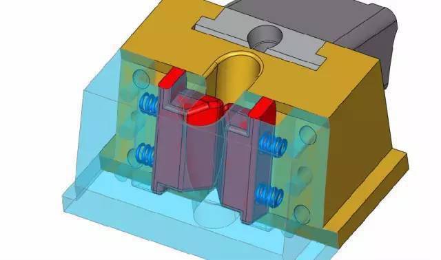 巧妙的模具结构:行位先复位_天线_产品_平台