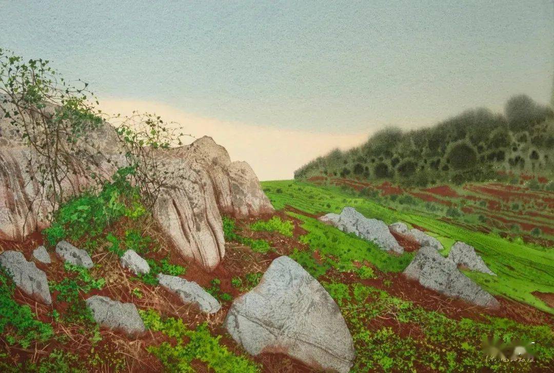 陈流油画及水彩风景作品