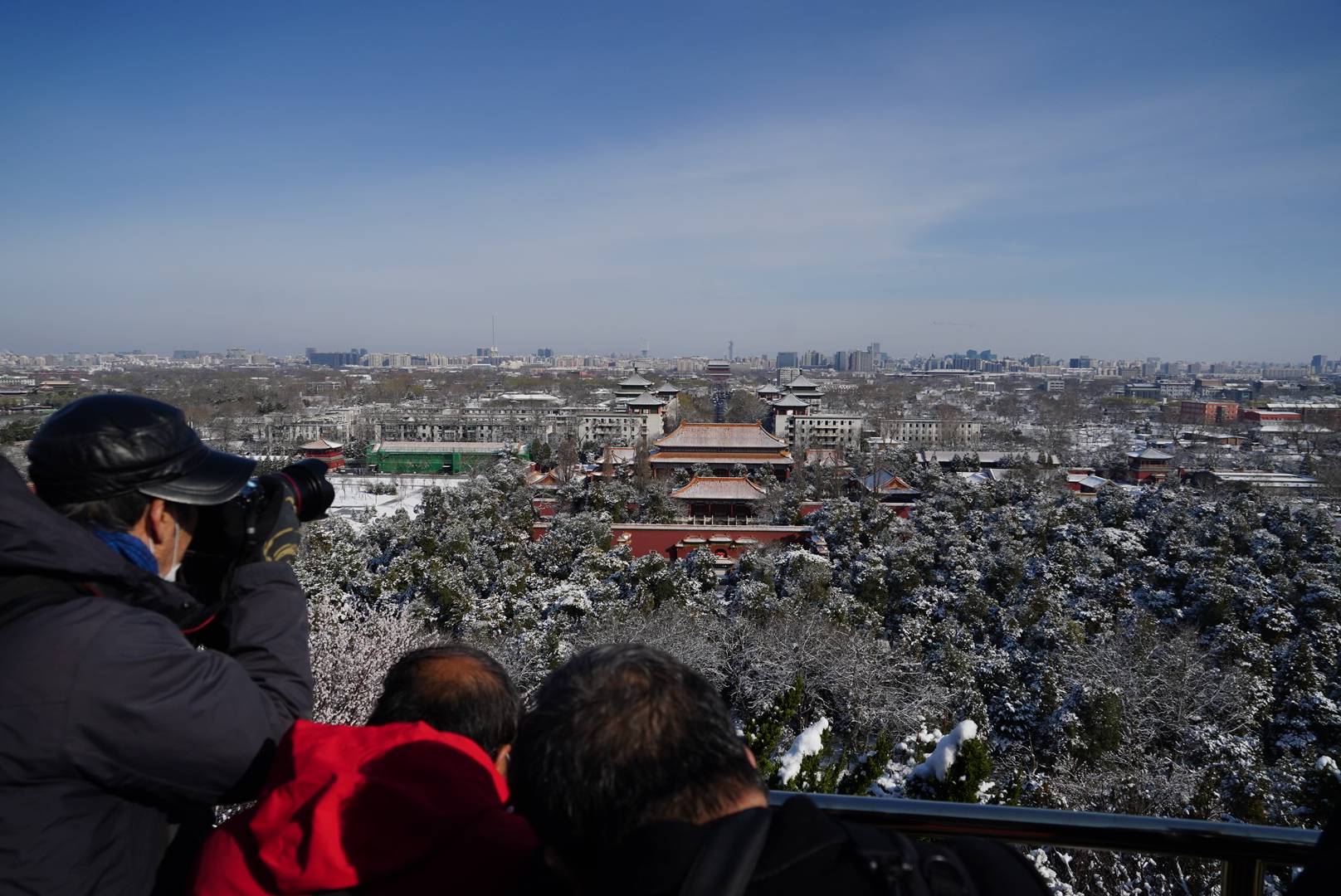 红墙|万春亭上，观白雪红墙