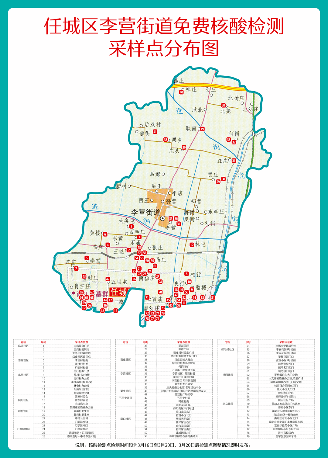 任城区街道划分地图图片