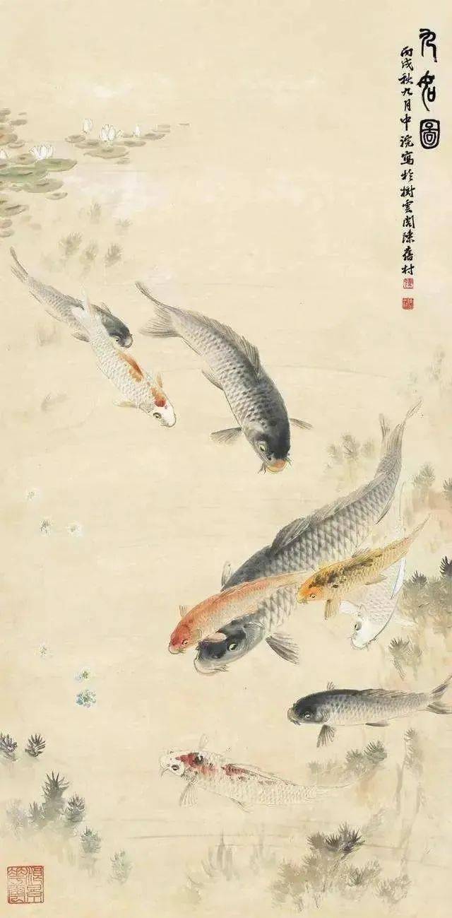 大师画鱼年年有余