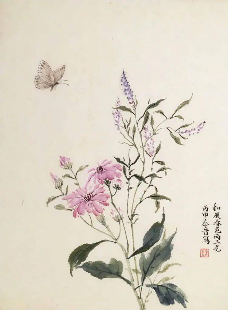 宋秦晋的没骨画花卉99幅清雅恬静如梦境般虚幻