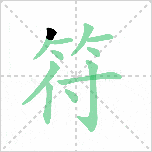 撇,横,点,撇,横,点,撇,竖,横,竖钩,点符的笔顺:竖,竖,横折,横,横旧的