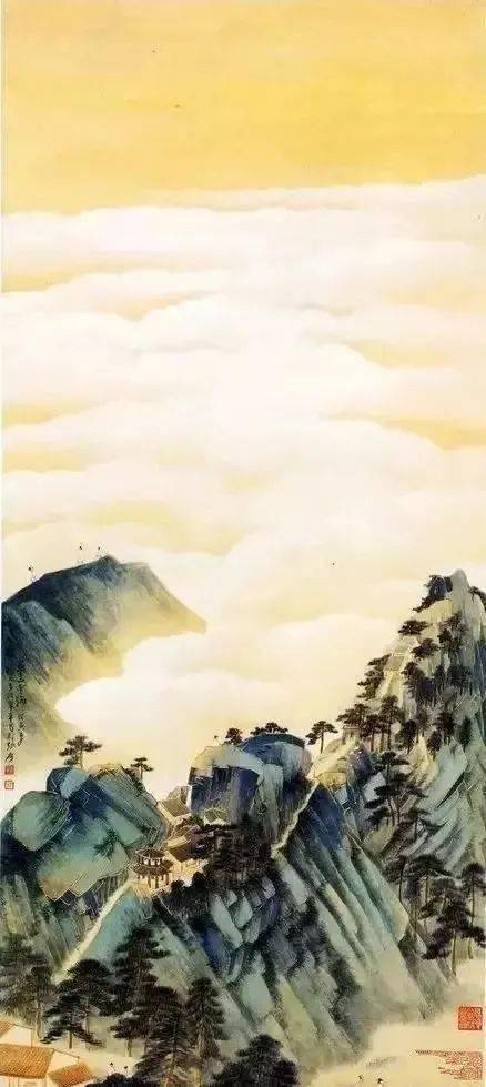 张大千笔下最美的云海