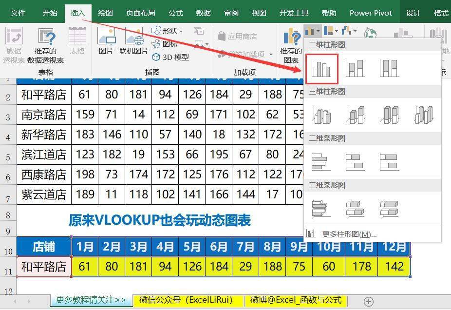 用vlookup僅3分鐘做成動態圖表,竟然這麼利索!_excel_公式_數據