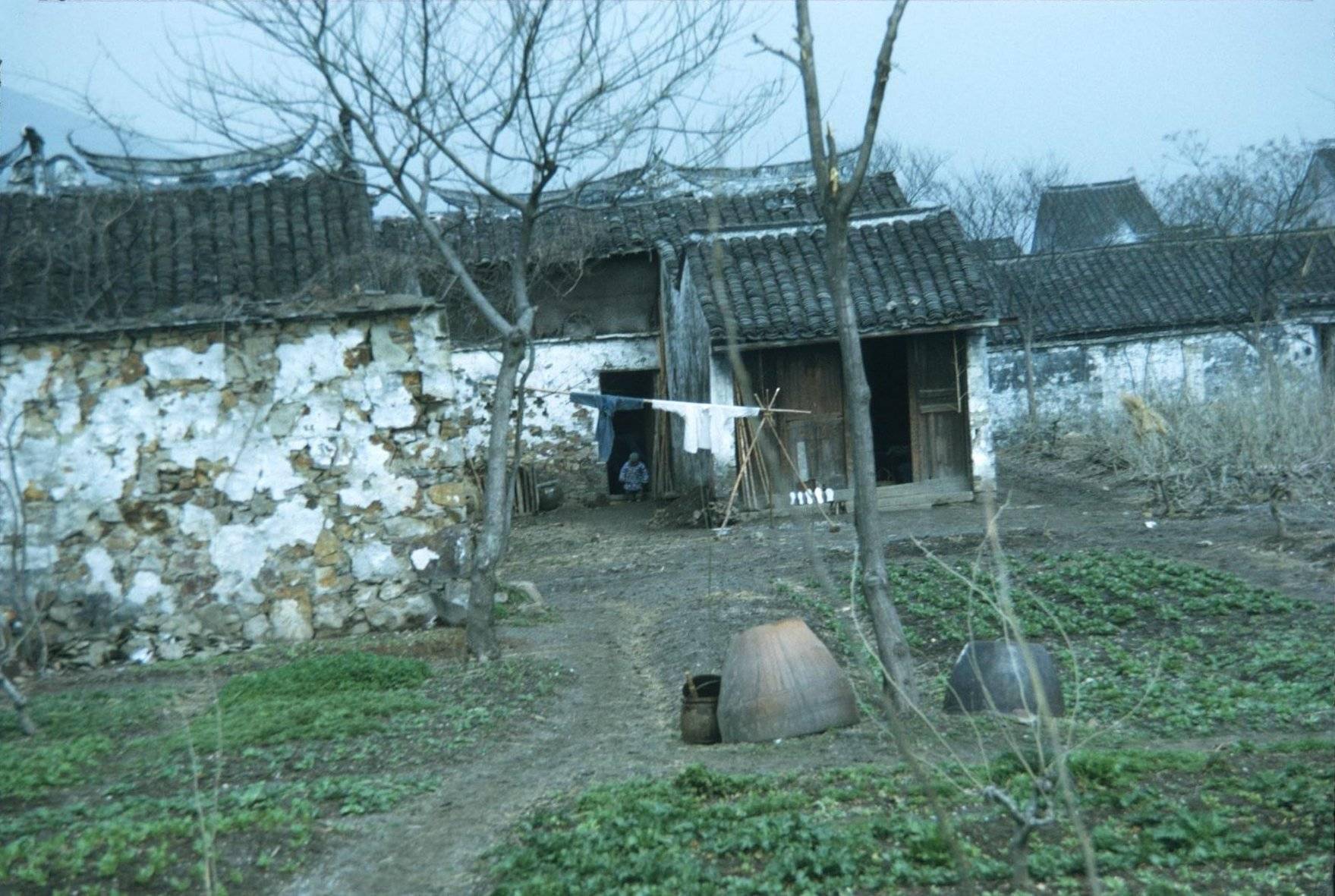 stephen mackinnon拍摄,在郊区农村的一个村落,传统的老房子比比皆是