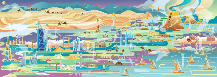 迪拜世博会中国馆山东活动周启动视觉形象系统出自山东工艺美院