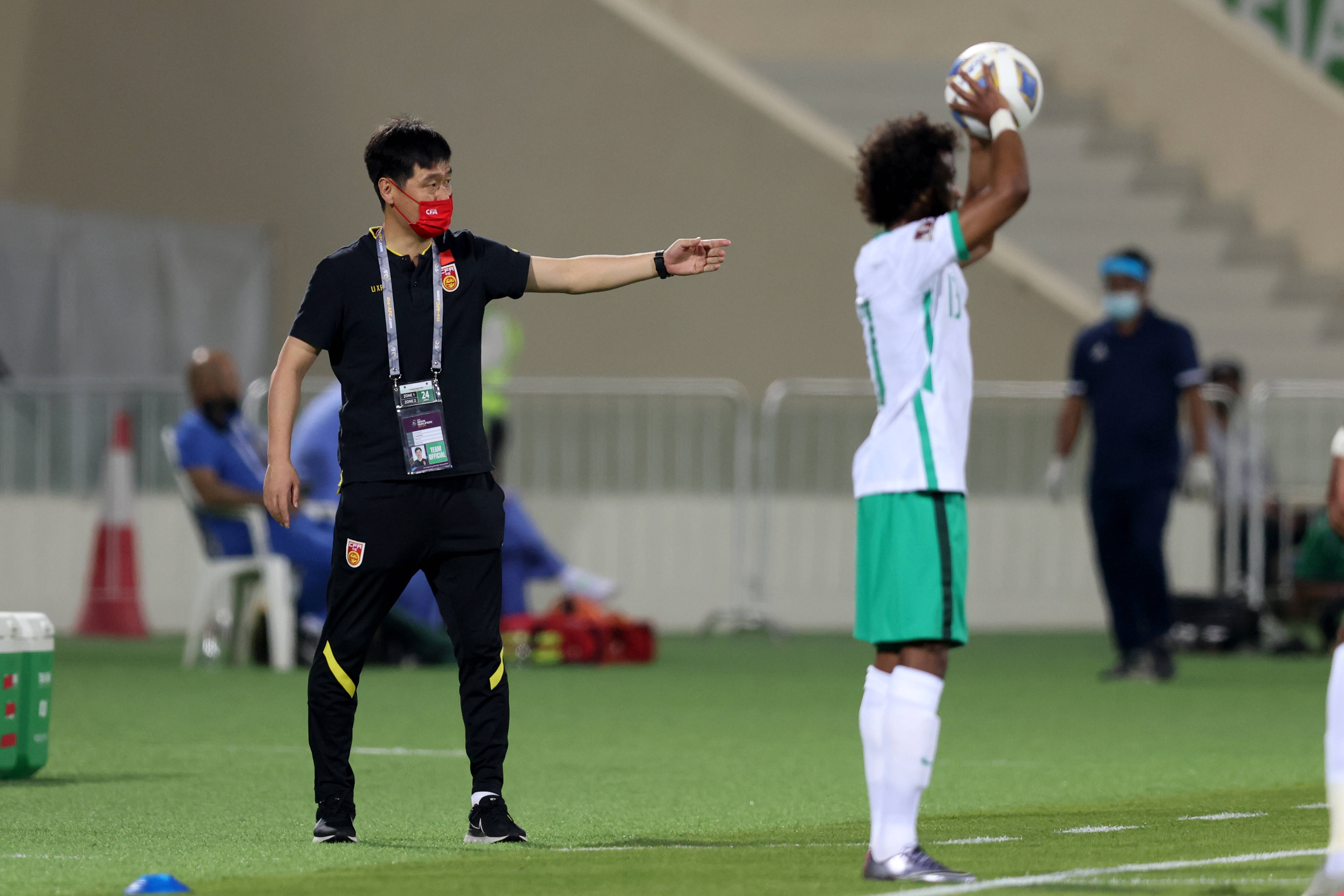 新华社|足球——世界杯预选赛：中国对阵沙特