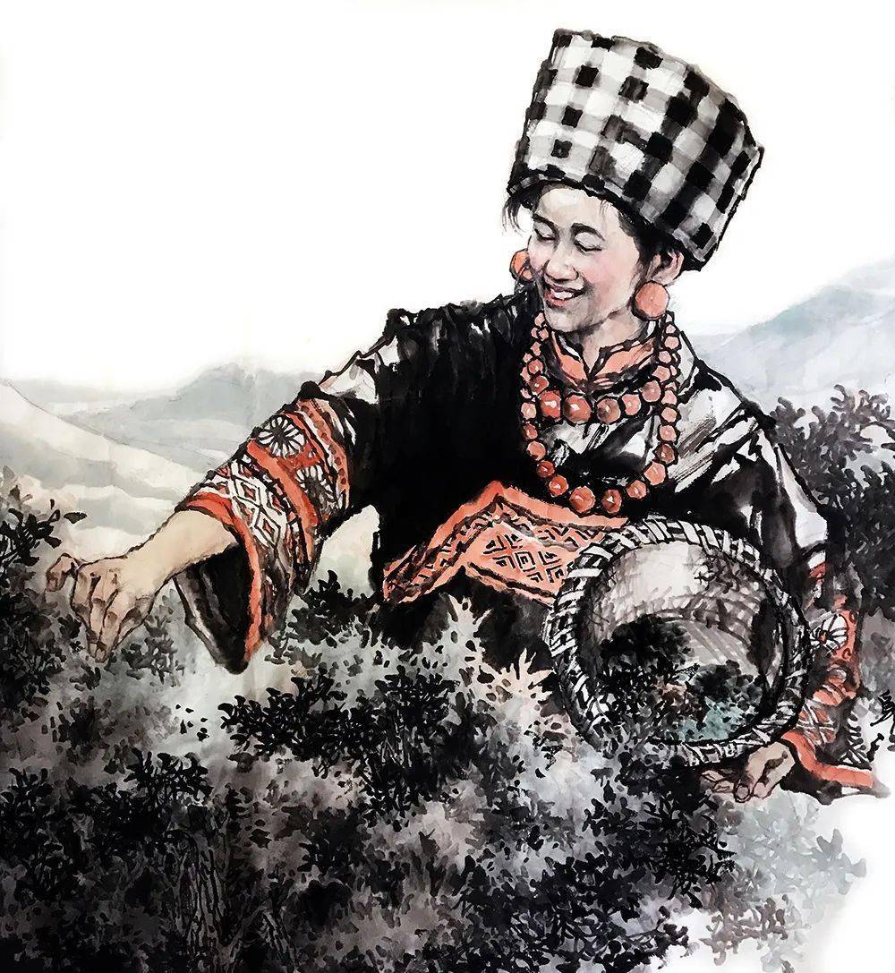 墨与线的编织情与景的交融邬江的水墨艺术