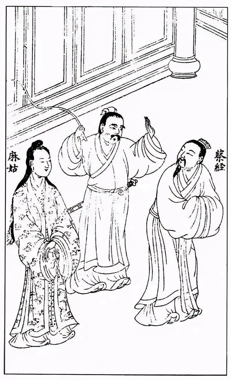 这一描法的继承者也有很多,象宋代李唐的《采薇图》,元代《永乐宫壁画