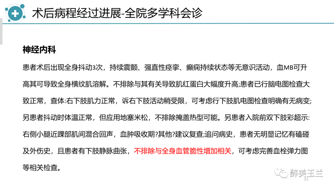 病例討論腹腔鏡子宮切除術後發生橫紋肌溶解症一例