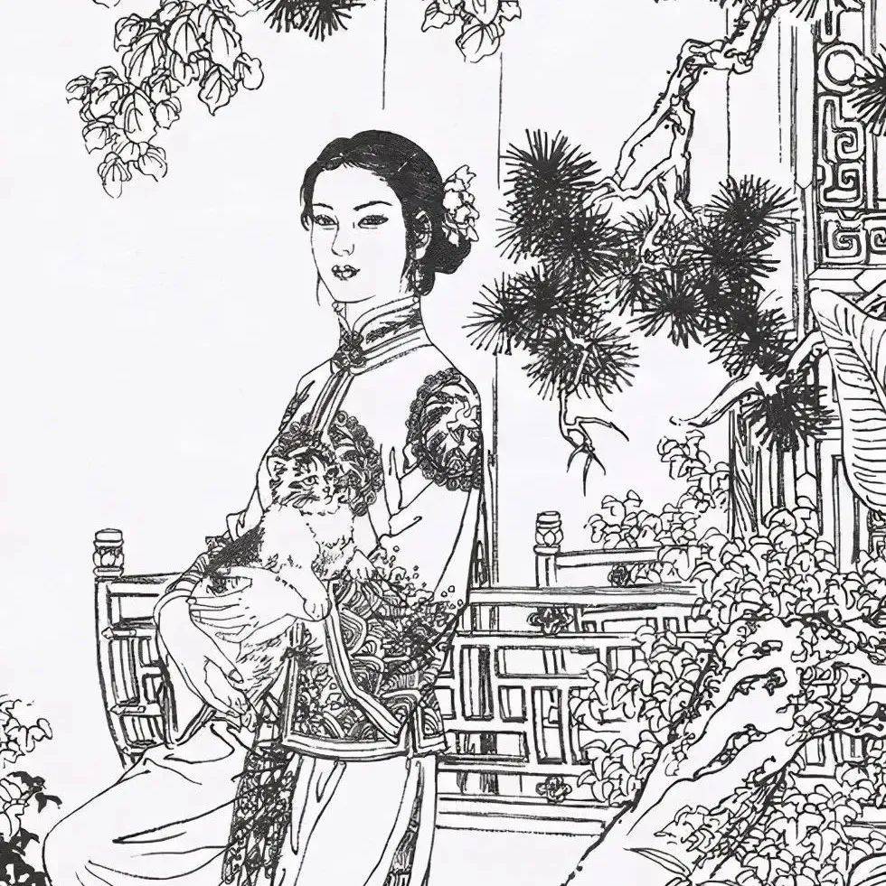 国画知识——白描_变化_发展_柳叶描
