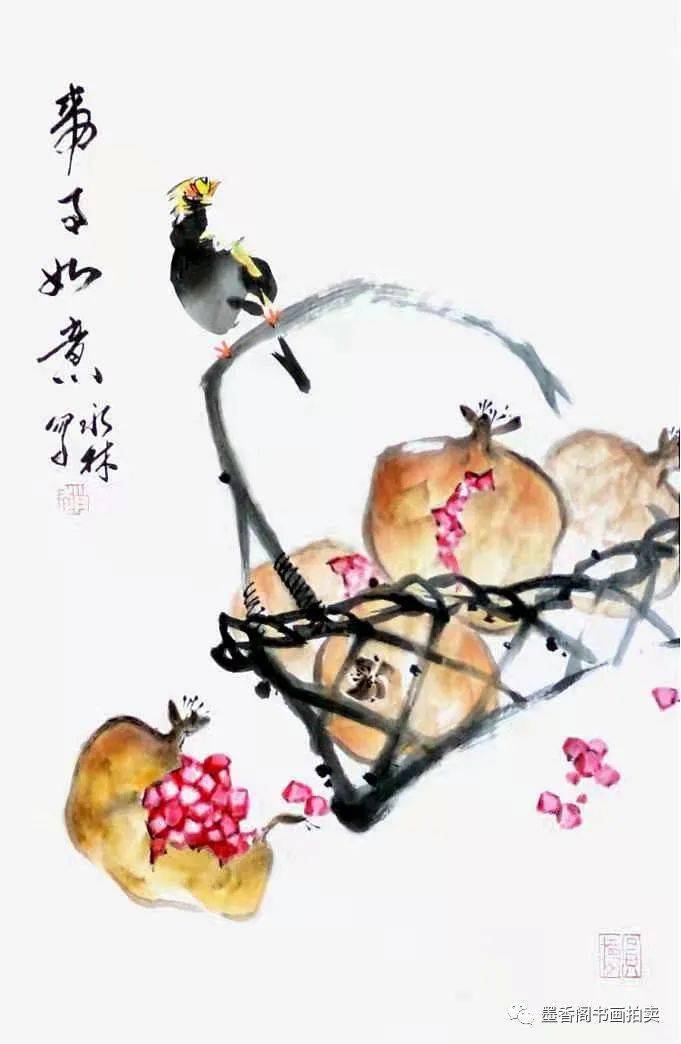 赵永林:格调高雅,笔墨灵动 | 墨香阁书画第九十二期推卖_作品_牡丹