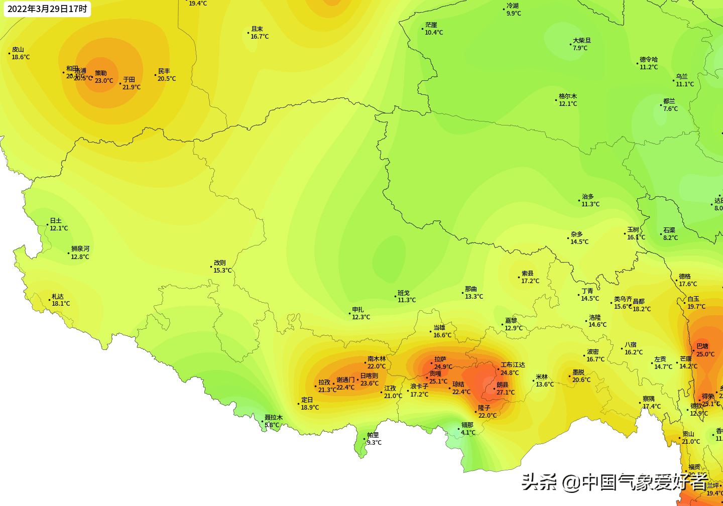 印度热浪登上青藏高原拉萨气温破纪录分析大满贯冷空气前兆
