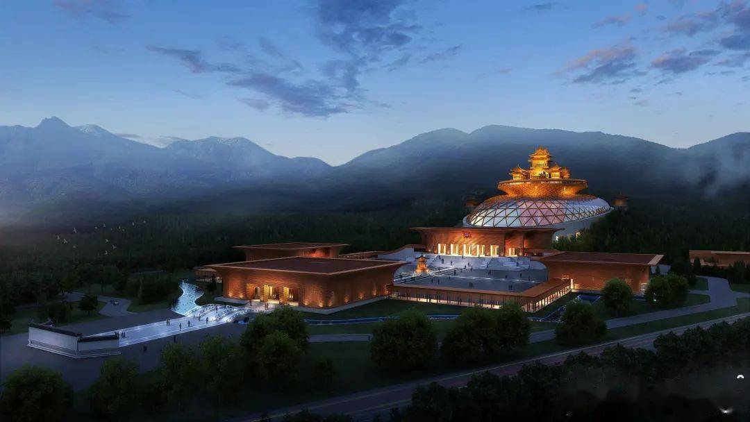 弥勒圣坛效果图传统历史保护利用方面,加强青云村村落肌理,空间结构
