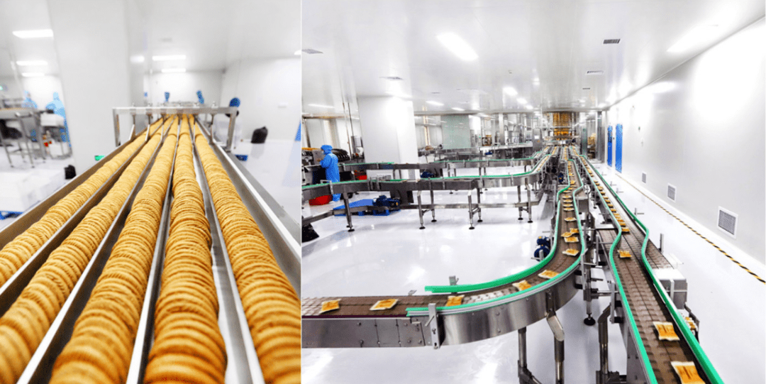 猴姑饼干生产车间窗明几净的生产环境,不止为了美味,更是为了卫呻与