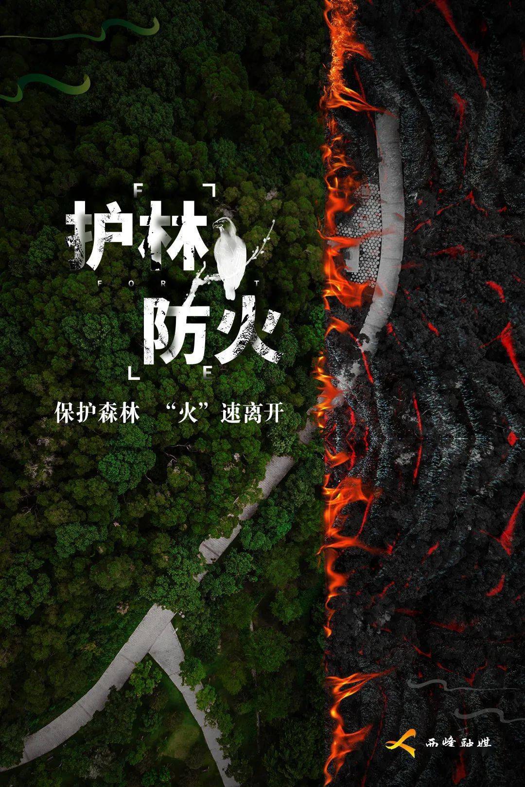网络中国节海报保护森林火速离开