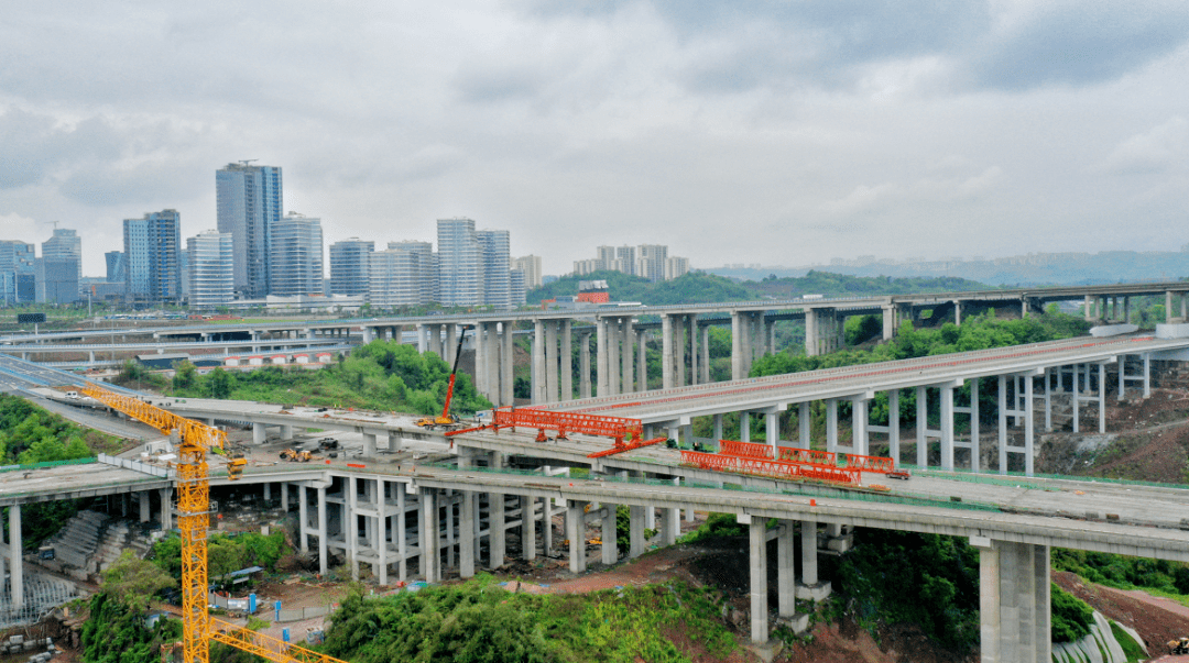 兩江新區水土新城新增一條南向通道!_大橋_工程_橋面