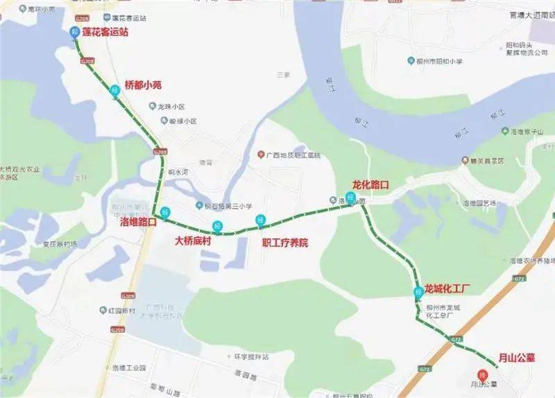 柳州27路公交车路线图图片