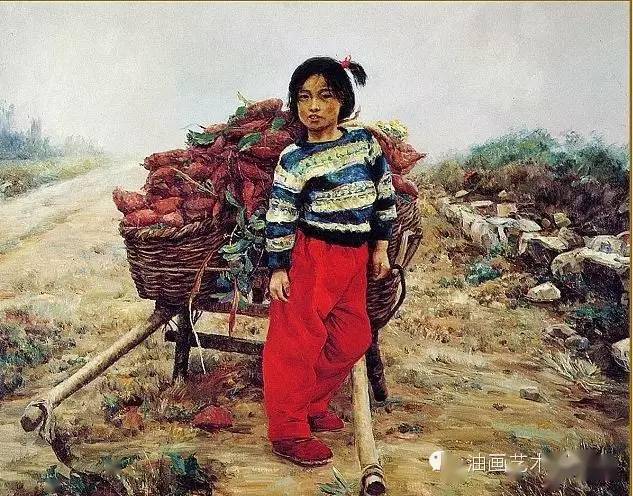 山东女画家姜慧油画