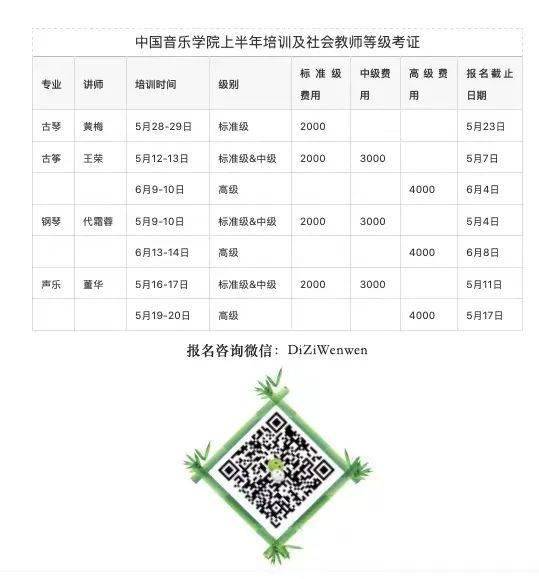 古筝中国音乐学院将举办古筝专业培训班与等级认证