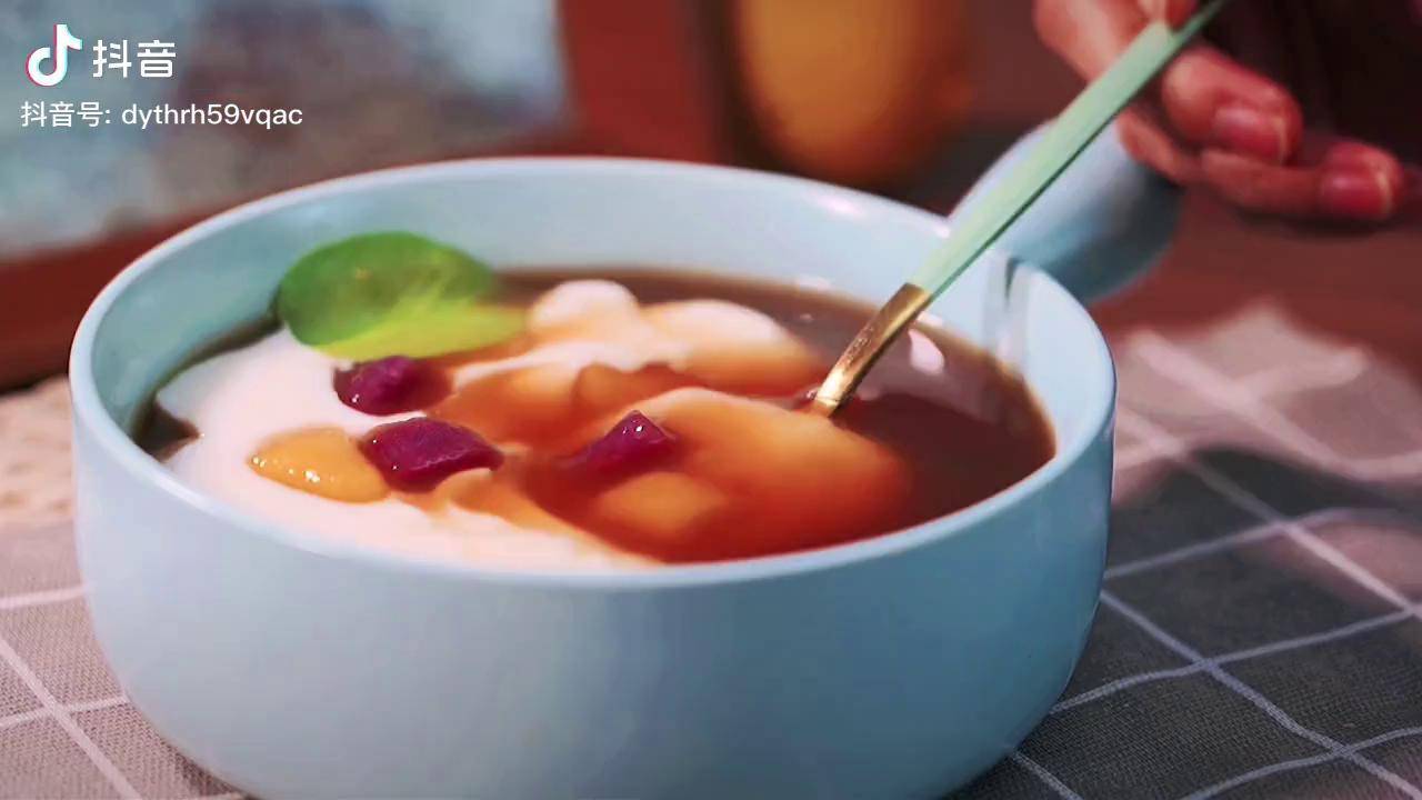 可以喝的鲜奶麻薯超简单超丝滑添加红糖暖心暖胃哟抖音美食创作人红糖