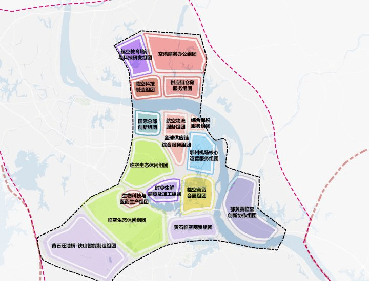 黄冈临空经济区地图图片