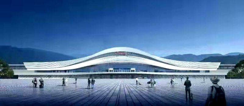 汉巴南铁路仪陇站站点造型公布!候车厅长这样……_特色_理念_山水