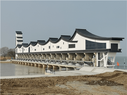 就是这高邮湖上5座漫水闸焕新生
