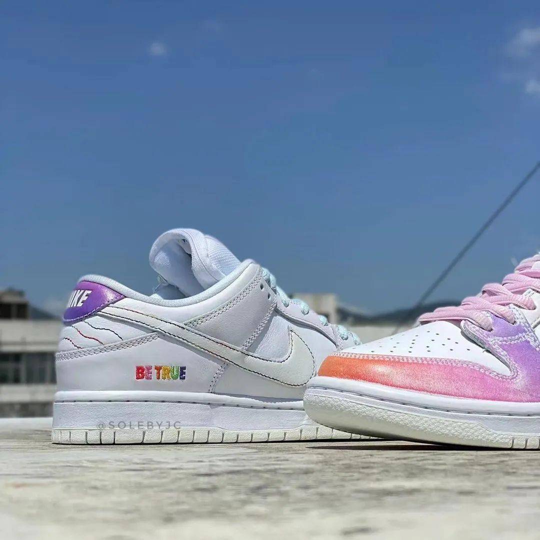 目前nike sb dunk low "be true"预计将会在6月进行发售,各位鞋友觉得