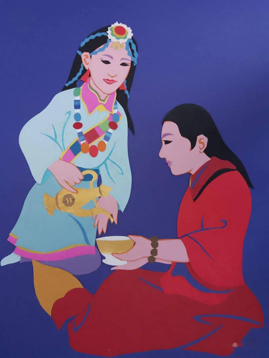 中国艺术仓央嘉措系列纸贴画/作者:郭忠诚_玛吉阿米_仁增旺姆_活动